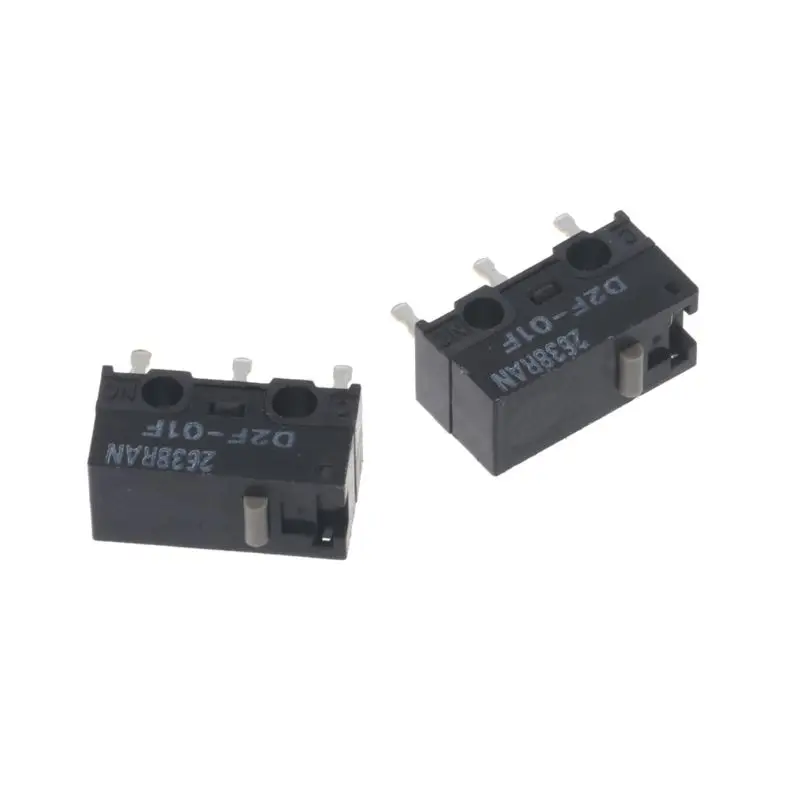 69ha 2ks Originálny Omron Mouse Micro Switch D2F-01F Gray Dot Gold Zliatina kontaktov