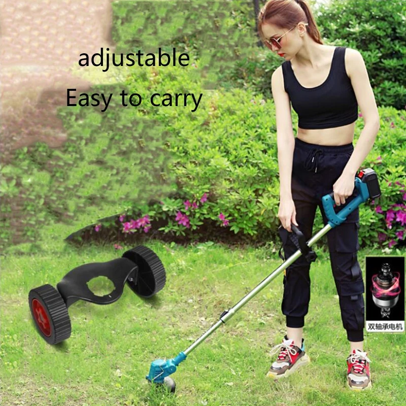 69HF Lawn Mower Wheel Wheel Bilaterálne struny koleso Cutter Guider Tools Mower Údržba kosačky
