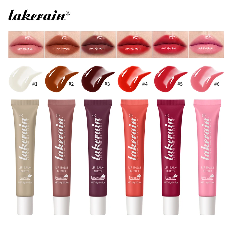 6Colors Balzam na pery malo odstráňte odumretú kožnú rúžovú základňu pluch pluch pluch pery pre rúžovú pery lesk na pery s tónovanou pierkou na pery