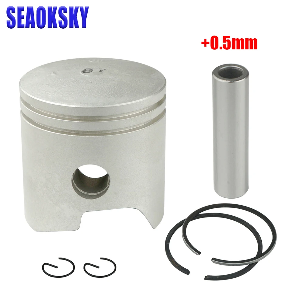 6E7-11636 Piestová súprava +0,5 mm pre Yamaha Outboard Motor 2 zdvih 682 63V 63W 684 Series 9,9 HP 15HP D56,5 mm pre Parsun pre HIDEA 6E