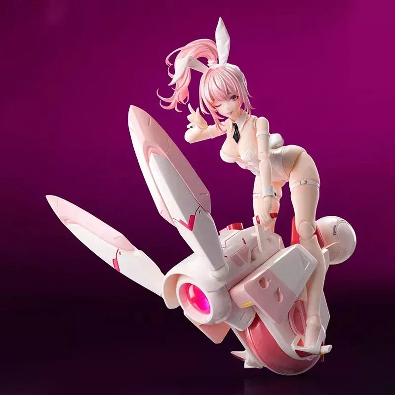 6inch slimák slimák 1/12 Pink Lady Rabbit Girl Aileen Whirlwind Rabbit Locomotive Action Collection Model hračkárska plocha dekor