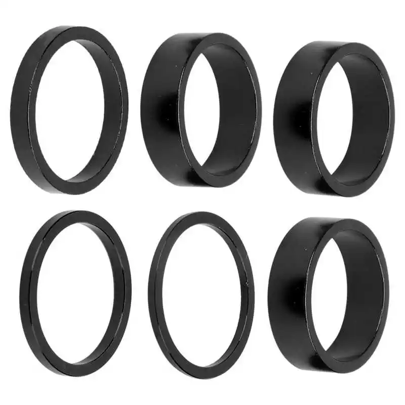 6ks 2/3/5/10 mm hliníková zliatina náhlavnej súpravy STEMSPACER VODNÁ KARDA VILOP pre 28,6 mm predné kmeňové vidlice z MTB Cesta Bike