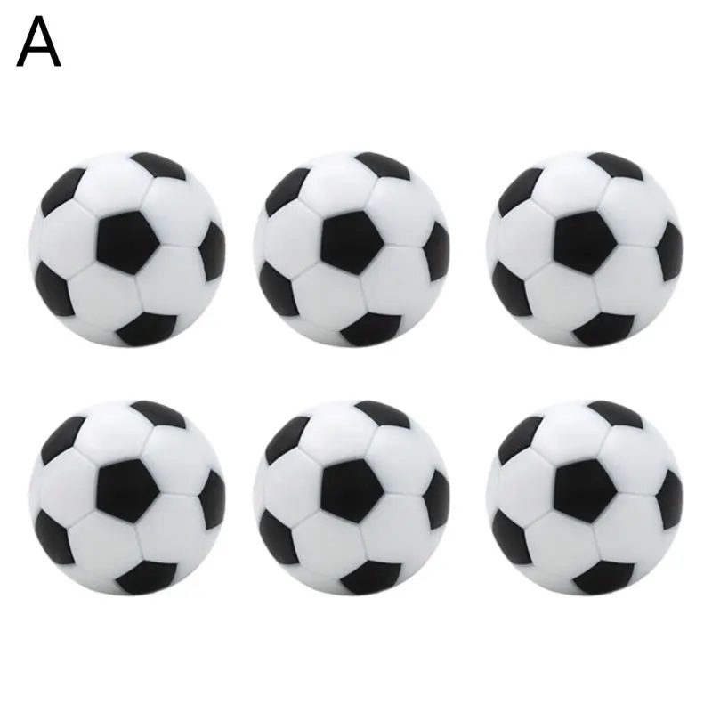 6ks 32 mm stolný futbal futbal Foosball futsball futbalové príslušenstvo náhrady Mini čierna a biela lopta deti v interiéroch