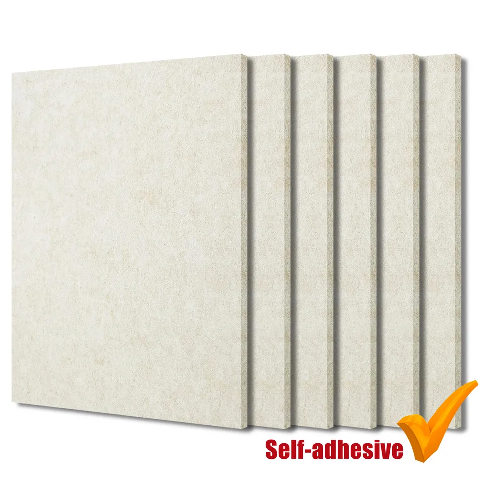 6ks 3D Self Adhesive 300x400x9mm Studio Studio Akustické panely Rectangle Zvuk izolácie Zvuková izolácia Domov nástenných panelov KTV nástenné stropné panely