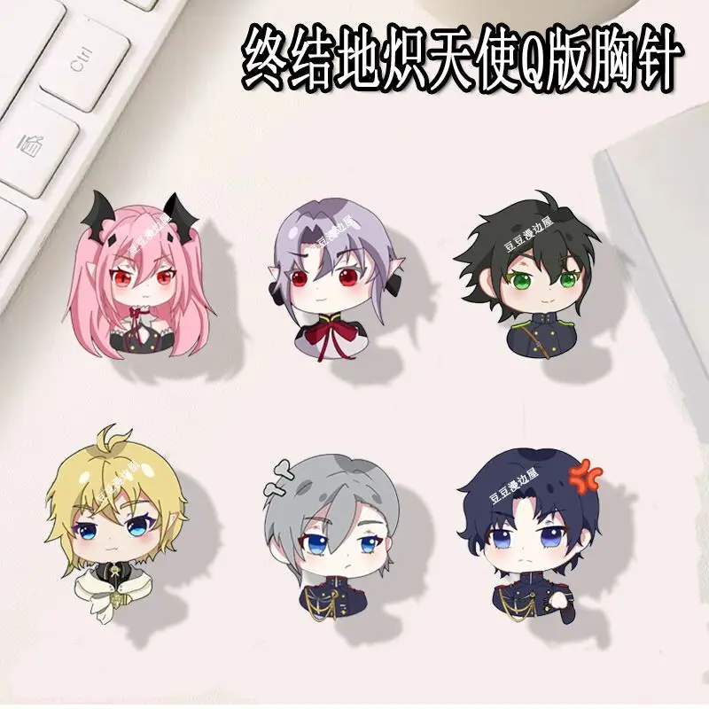 6ks Anime Seraph of the End Badge Broš