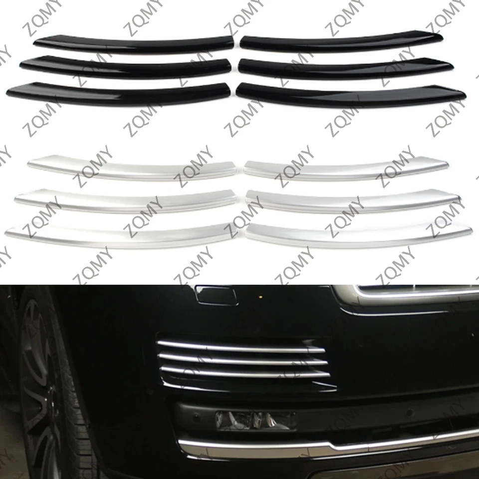 6ks auta predný nárazník hmla hmlová svetlo lampa dekorácia výzdoba pre Land Rover Range Rover L405 2013 2014 2015 2016 2016 2017