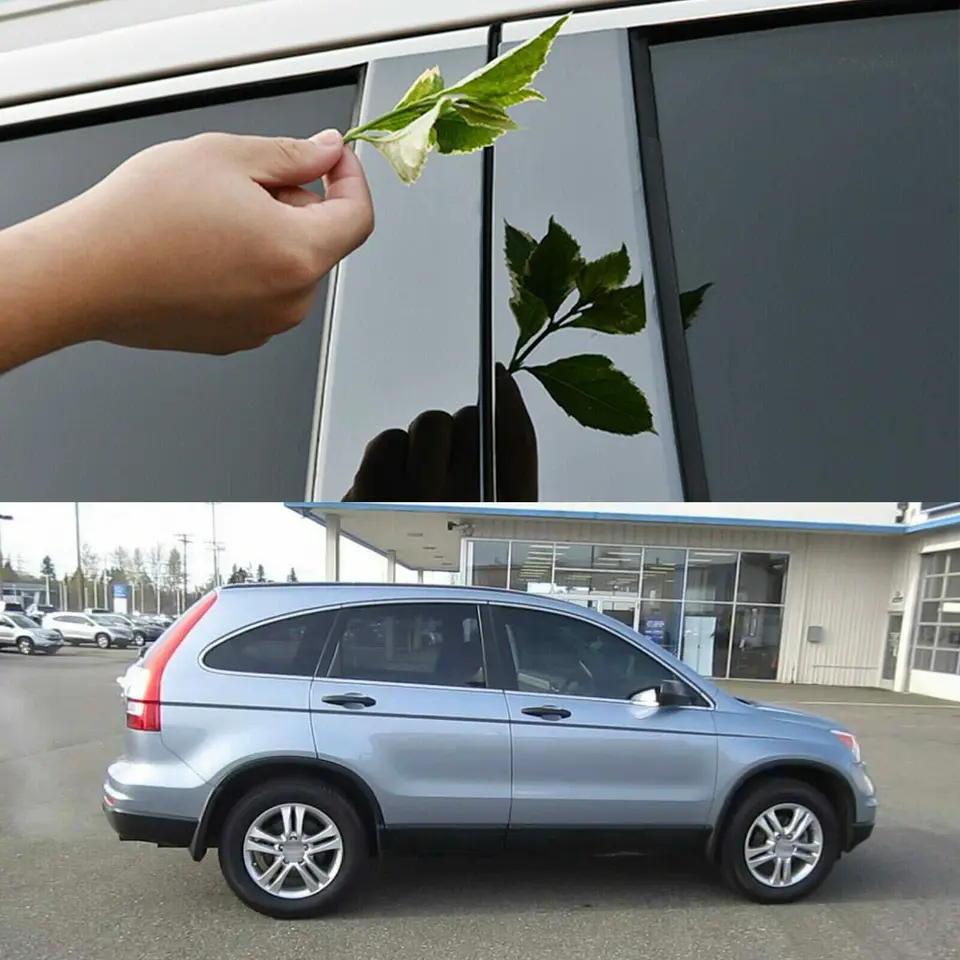 6ks auto čierne okno BC stĺp stĺpový stĺpový klavírový kryt klavíra Fit Fit for Honda CRV 2007 2008-2020