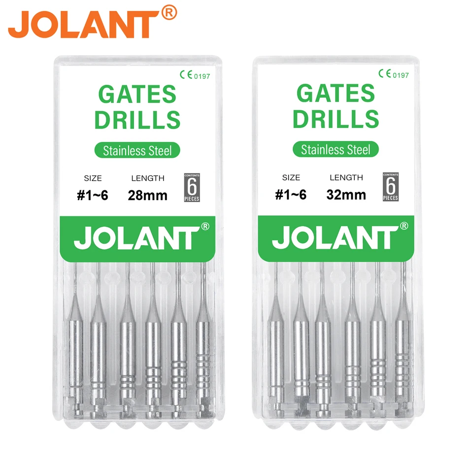 6ks/balenie Jolant Dental Endodontic Gates Drills Glidden Rotary 28 mm 32 mm motor