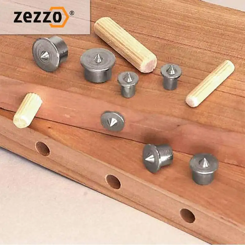 6ks drevený špendlík lokalizácia drevárskeho panela Nábytok Tenon polohovanie tesárskeho protokolu hmoždinky Tip Tip Roundwood Rabbet DIY Center Dierovanie