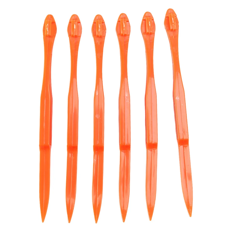 6ks Easy Orange Citrus Peeler v jasne oranžovej farbe kuchynského náradia