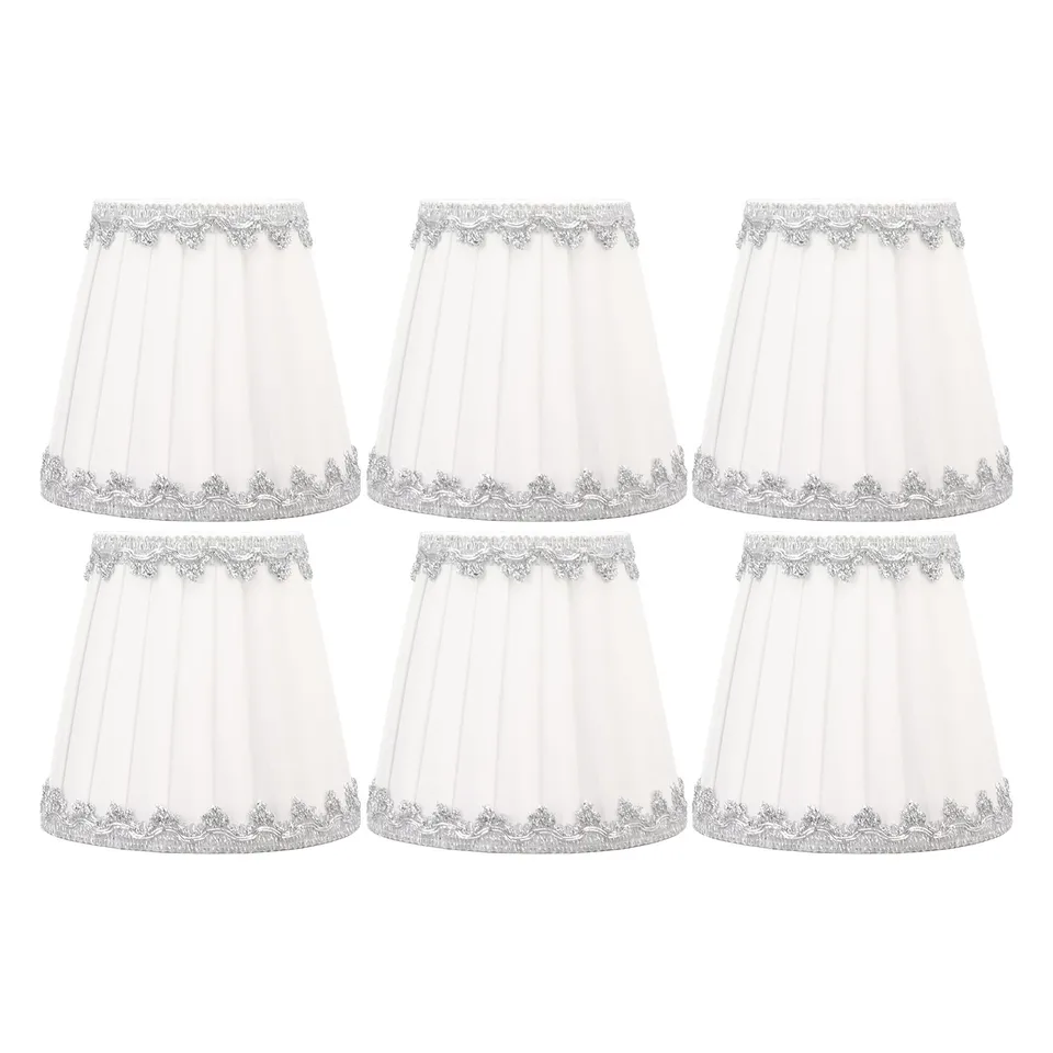 6ks handrová lampa pre E14 žiarovky Moderné jednoduché sviečky luster svetlo tieňový lampa tieňový kryt pre obývaciu izbu Hall Hotel Hotel