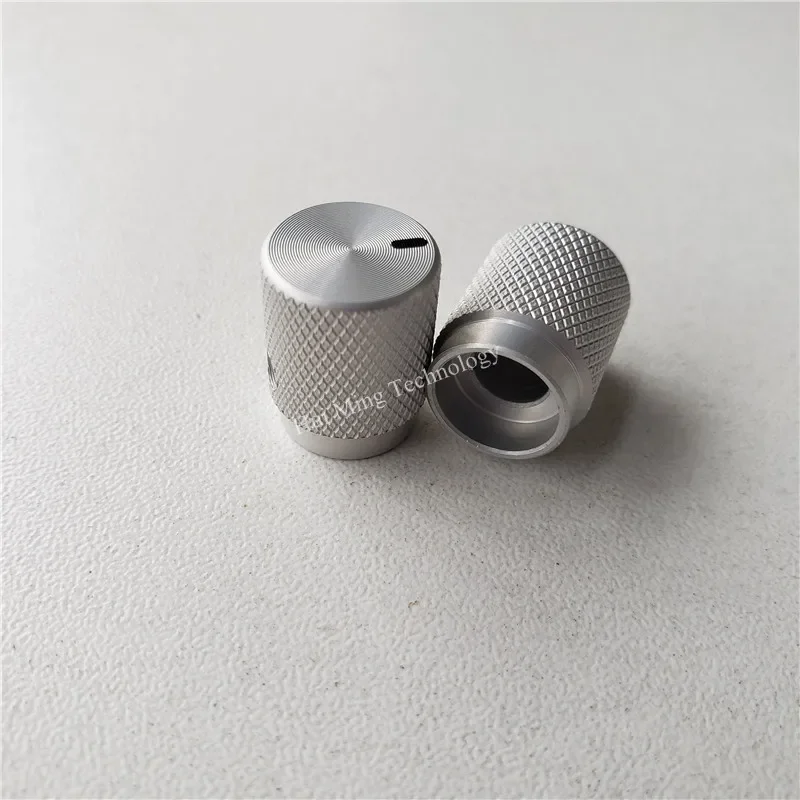 6ks hliníková zliatina gombom pieskblast rias jednej značke zariadenia Potentiometer gombíky 12.5*16 mm ovládací zosilňovač