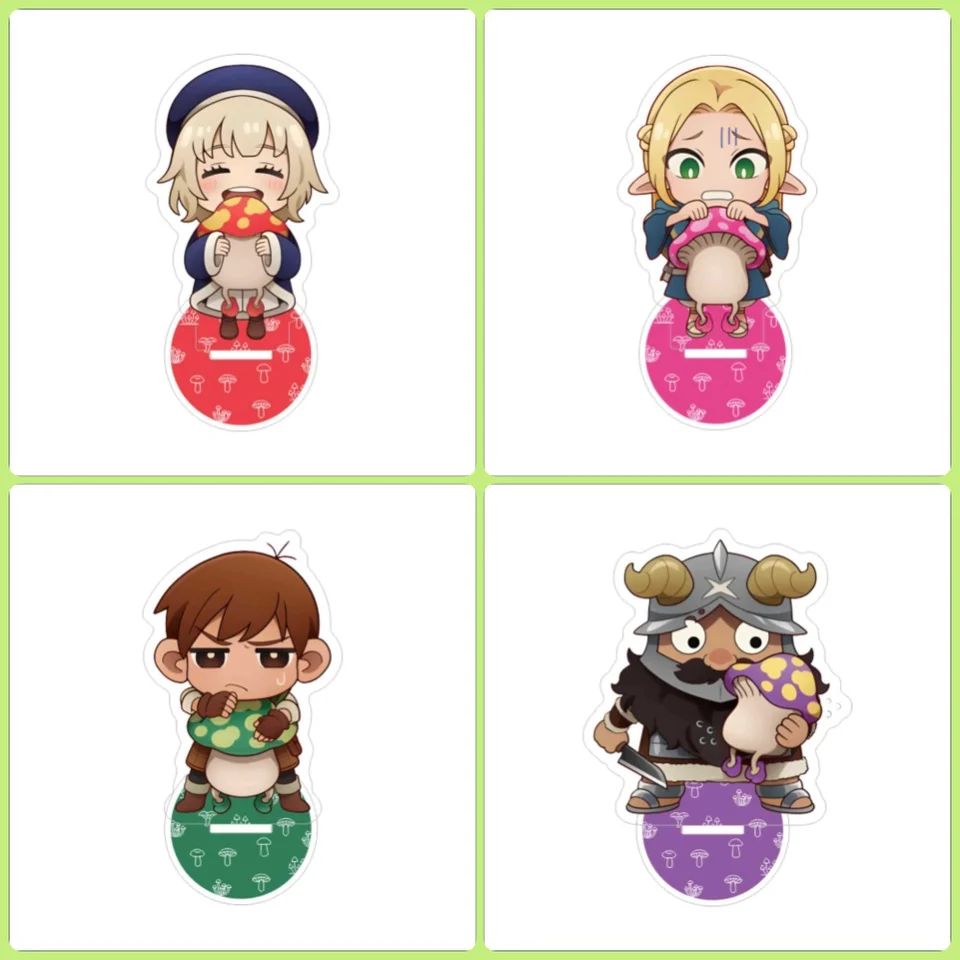 6ks japonský anime Dungeon Meshi Acryl Stop