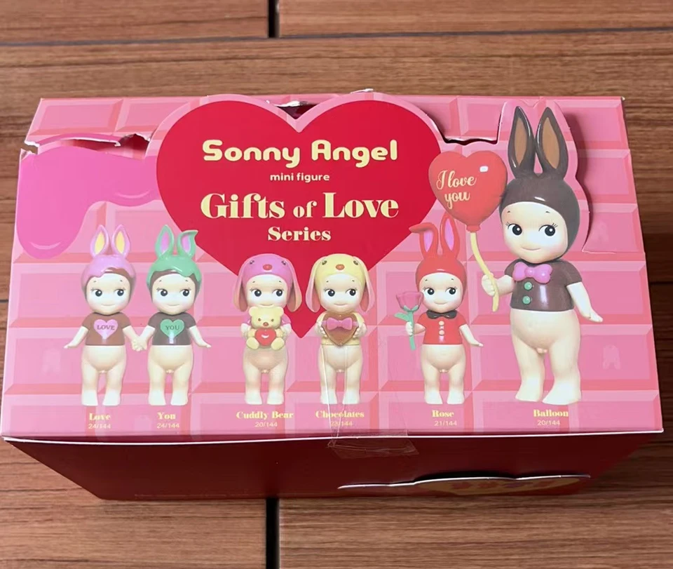 6ks/krabica Kvalitné dary milostných sérií Sonny Angel Blind Box Mini Anime Figures Ozdoby Dolls Fanúšikovia Deti vianočný darček