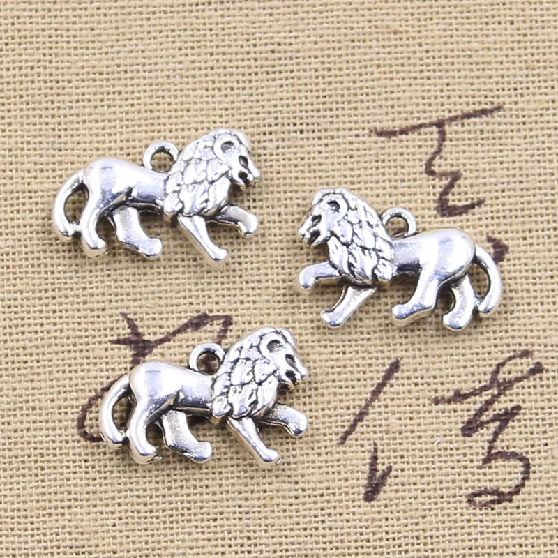 6ks kúzla Lion 15x22mm starožitný spôsob, čo závesné fit, vintage tibetské bronzové strieborné farby, ručné šperky pre domácich majstrov