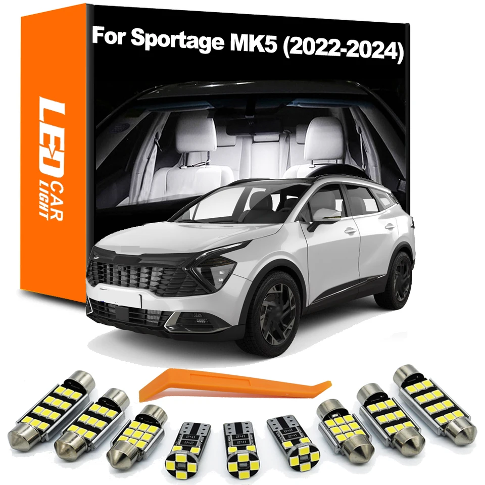 6ks LED interiér Dome Indoor Taft Svetlá žiarovky pre Kia Sportage MK5 2022 2023 2024 2025