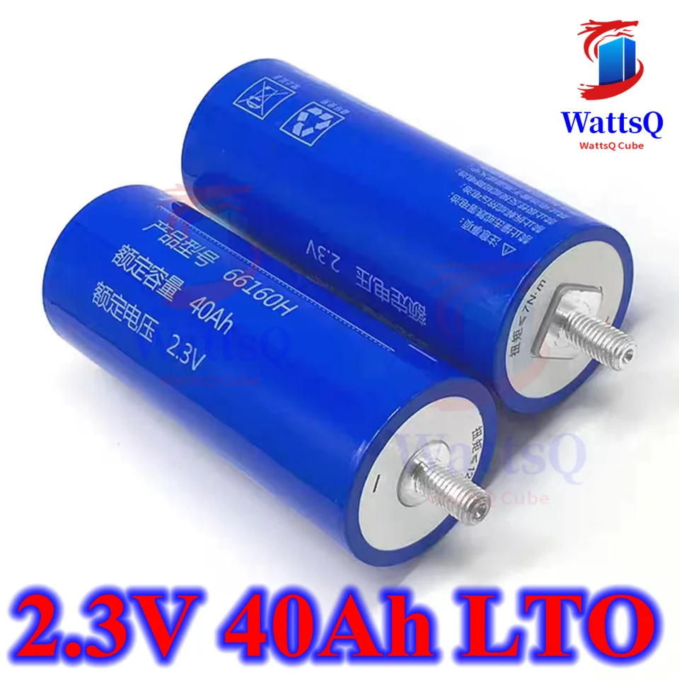 6ks lítium titanuát batérie 2,4V 40AH LTO Bateria 15C 600a pre DIY 24V 48V Motocyklový čistiaci stroj AGV Solar Energy EV EV