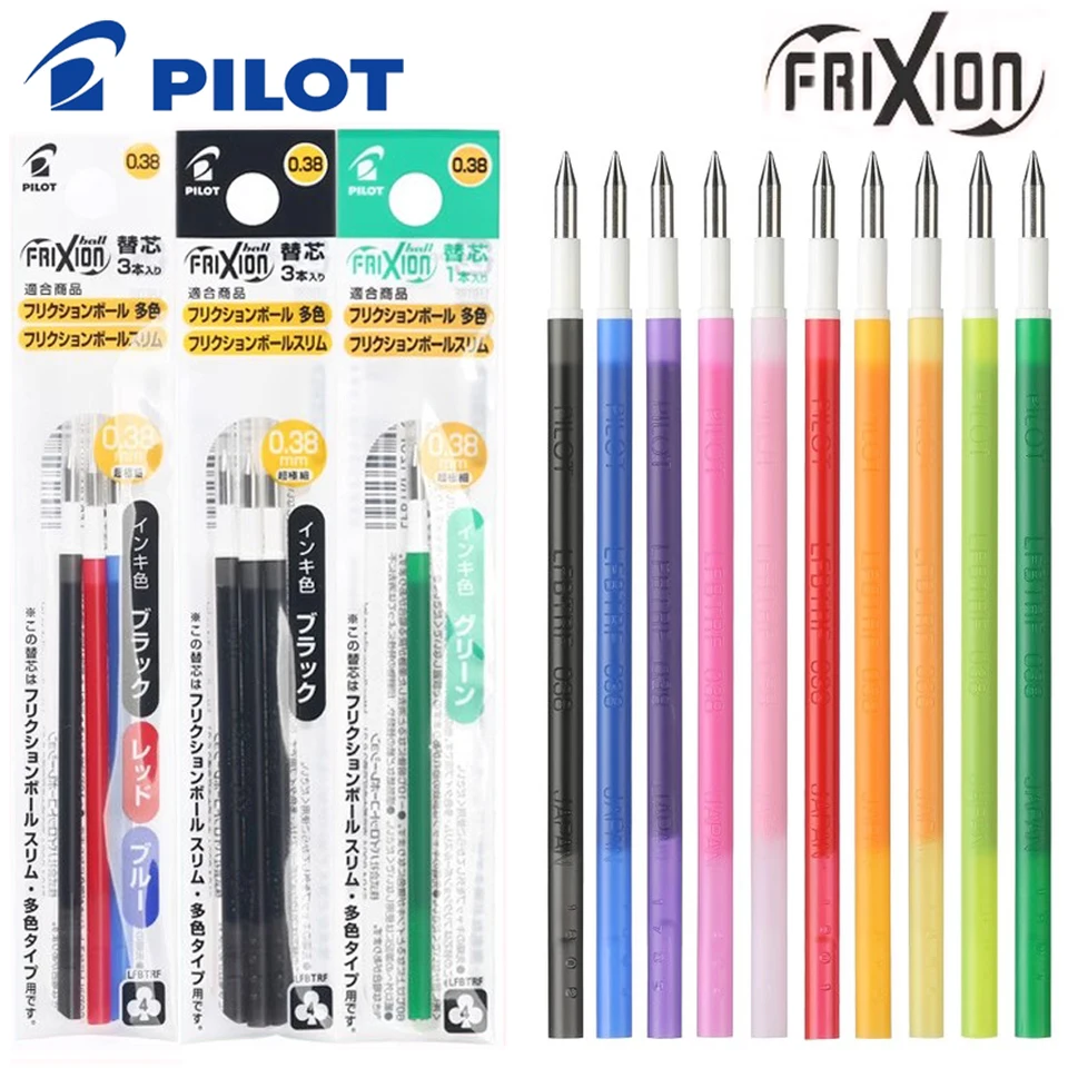 6ks Pilotné trecie trenie Vymazateľné náplne gélové pero LFBTRF12UF 0,38 mm Multifunkčné pero Originálne farby náhradné náplň stacionárne