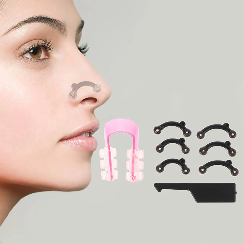 6ks/set 3 veľkosti krásy nosa nosný most Masáž Masáž NO Zasunutie nosa tvaru nosa klip Clipper Dievčatá masager
