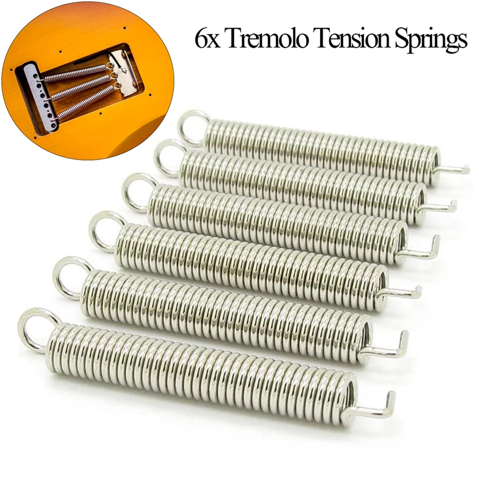 6ks/set Classic Electric Guitar Tremolo Springs odolné praktické gitarové diely pre Fender Stratocaster St Guitar Access
