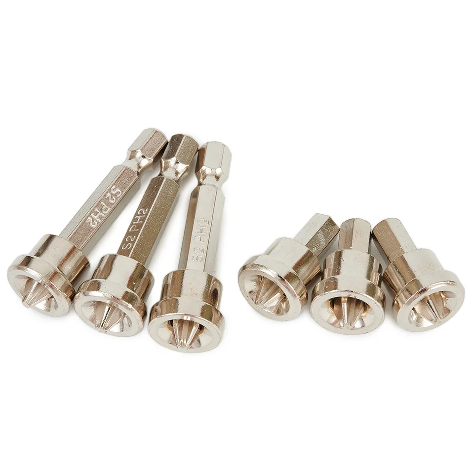 6ks/set Magnetic Usinging Screwdriver Bits Hlava Woodworking Screw Screck Hex Hex Drieming Bit Batchhead Batch Hlava Hand Huan náradie