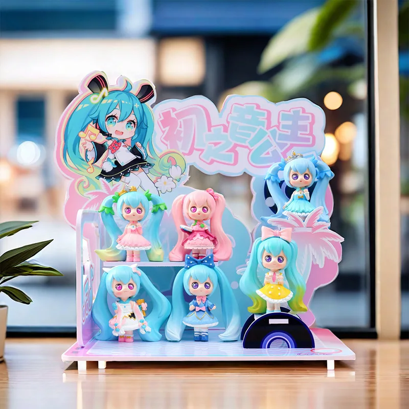 6ks/set Miku Action Figures Blind Box Hračky Zbierka Ozdobia