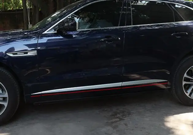 6ks/set pre Jaguar F-Pace X761 F Pace Ab ABA Bočné dvere tela teleso Flips Flips Tink 3D Sticker 2016 2017