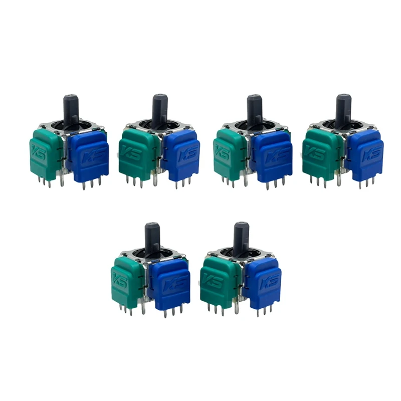 6ks TMR elektromagnetický joystick pre PS4 Gamepad Upgrade TMR Joystick 3D Analog Tummstick Controller