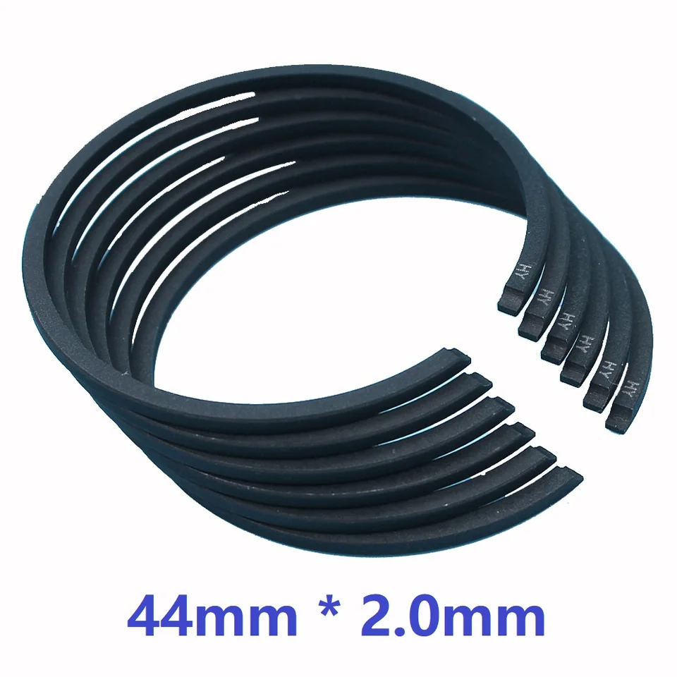 6ks/šarža CG520 Kefový piestový prsteň 44 mm * 2,0 mm 1E44F-5 MOTOR 52 ccm pre Strimmer Greenline Mitsubishi TL52 TB52 VX540 VRX54
