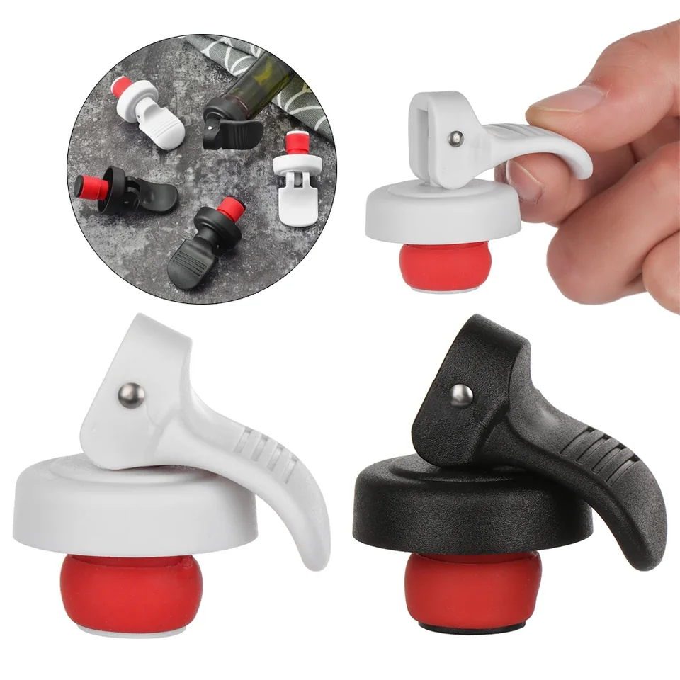 6ksové fľaše na fľašu vín Plastové domácnosť Ručné lisy šampanské zátka vín Vákuová utesnená úložná čiapka Víno Dekanter