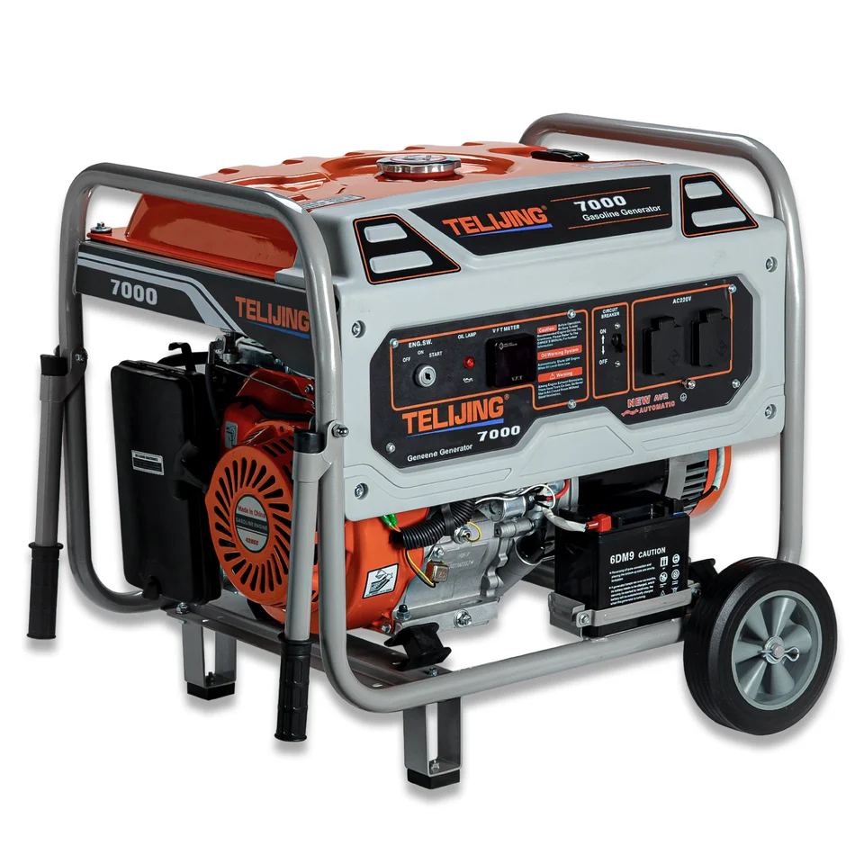6KW 6,5 kW 7 kW Single alebo Tri fázové 14HP Generátor benzínu 120V/230V/380V Manul/Electric Starter Tichý benzínový generátor benzínu