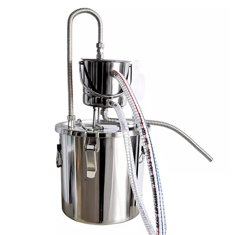 6L 10L 20L Domáce pivovarnícke vybavenie Parné víno výrobca Pure Rosy Destilovaná voda pražie Liquor Equipment Brandy stroj