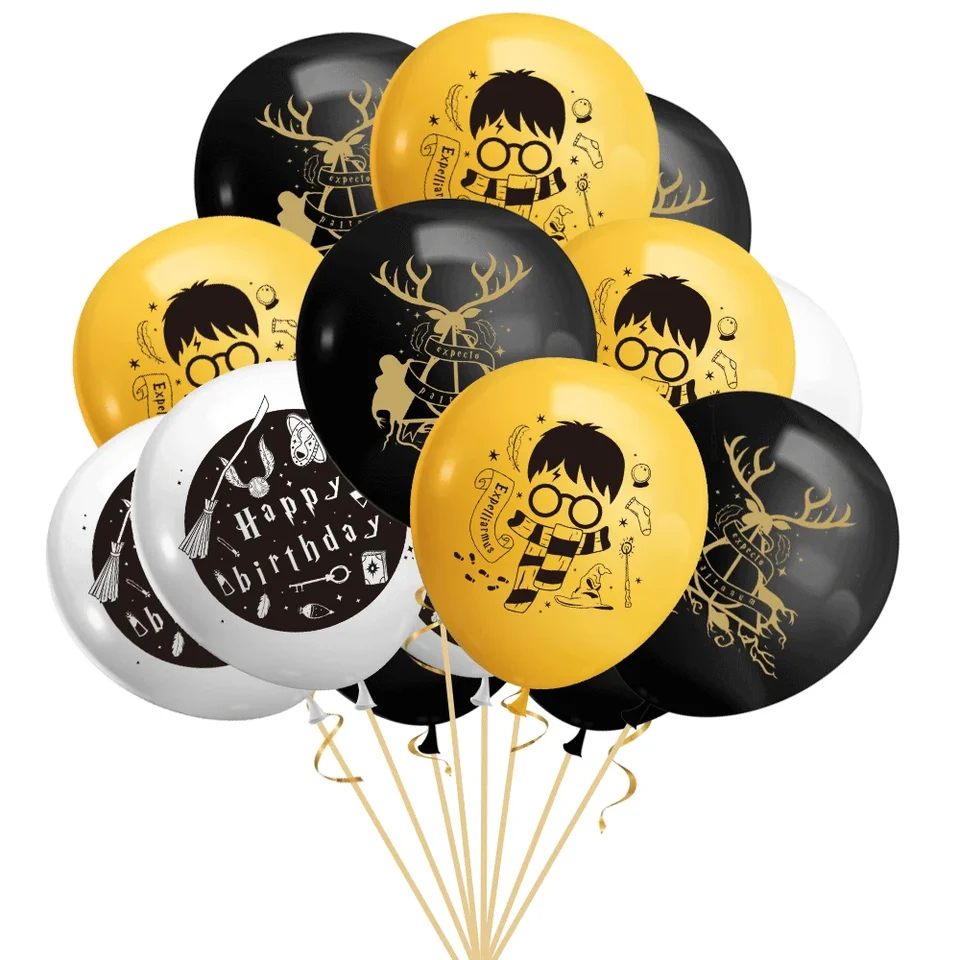 6pcs/10ks/15ks balóny Harries Set Magic College téma narodeninová oslava Detská oslava Dodávky Halloween vianočný darček
