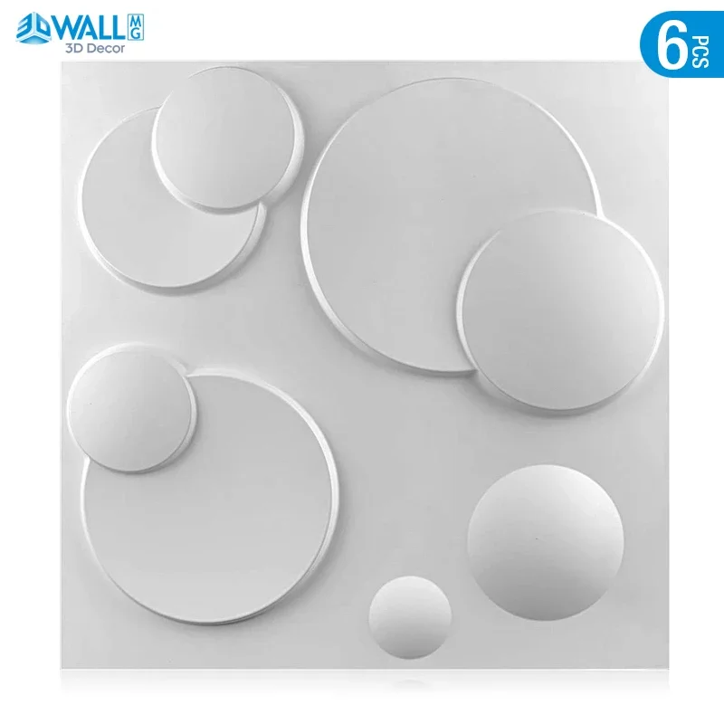 6pcs 30x30cm dekoratívny 3D nástenný panel diamantový dizajn Matt biela tapeta nástenná maľba dlaždíc-panel 3d slepka na stenu Kúpeľňa Kuchyňa