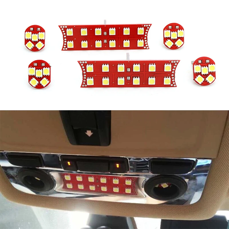 6pcs biele auto Interiérová strecha čítania lampy pre BMW 1 séria E87 E82 128i 135i M1 2008-2012 Automatické príslušenstvo