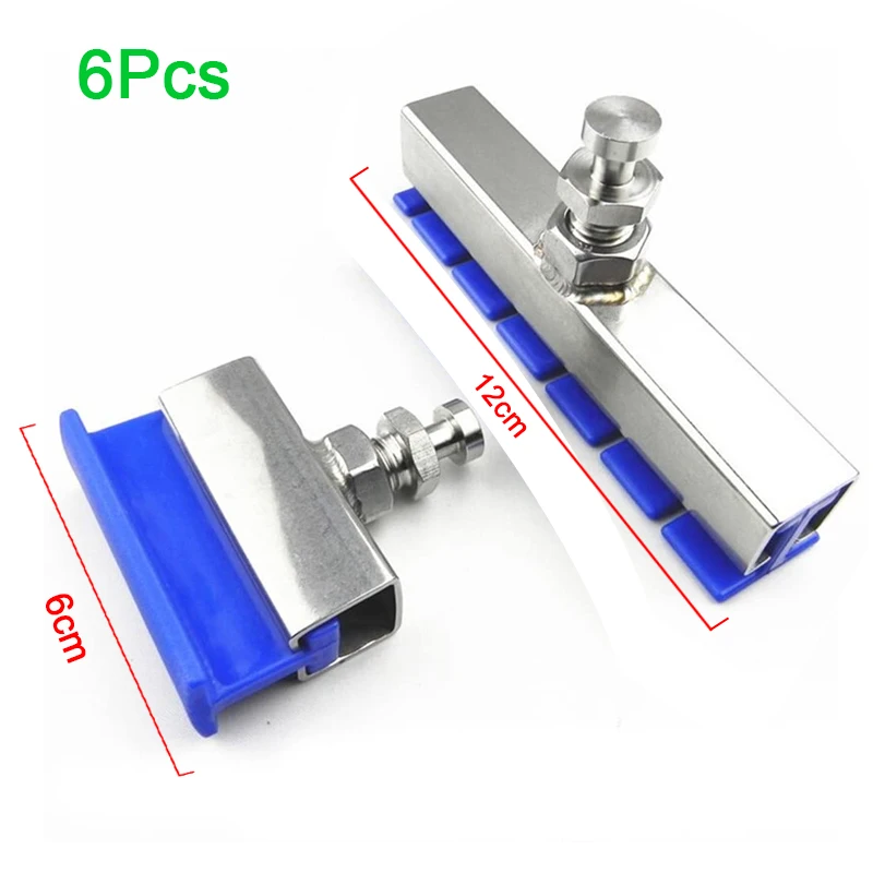6pcs cvik zakrivené lepidlá Tabs s ťažkým zubným stĺpom sťahovák lepidlá lepidlá