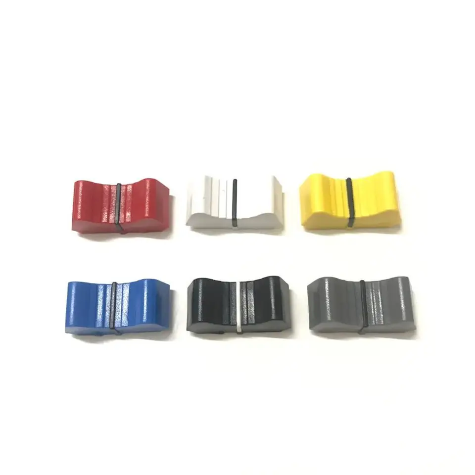 6pcs farebné gombíky svižného faderového faderu nahrádzajte pre Allen a Heath xone 1d 2d 3d 4d 32 62 464 S2