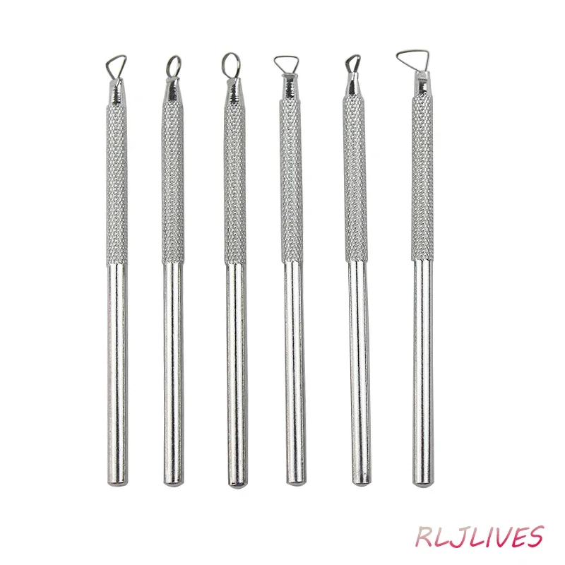6pcs hrnčiarske hlinené sochárske modelové náradie Polymér Clay Scharpting Tool Vosk sochy