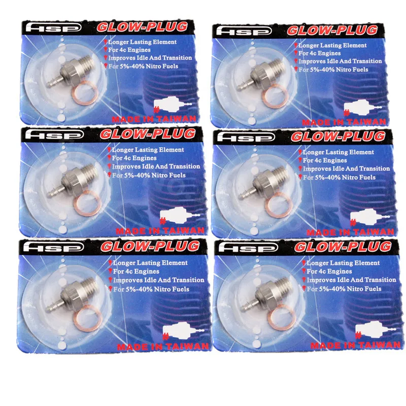 6pcs N3 N4 Žiarivé sviečky #3 #4 Hot Spark Vertex SH Častia motora Prístupy pre nitro kamión Vymeňte OS RC Model CAR HSP 70117