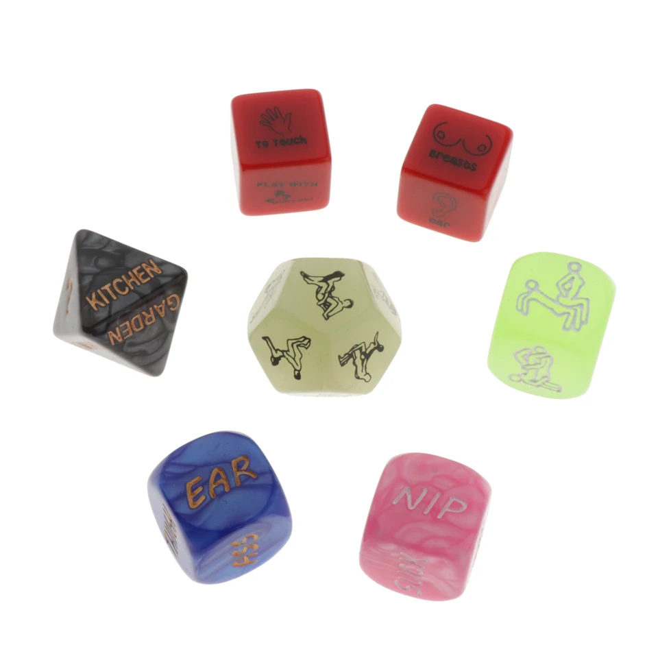 6pcs Romantická rola hra na kocky
