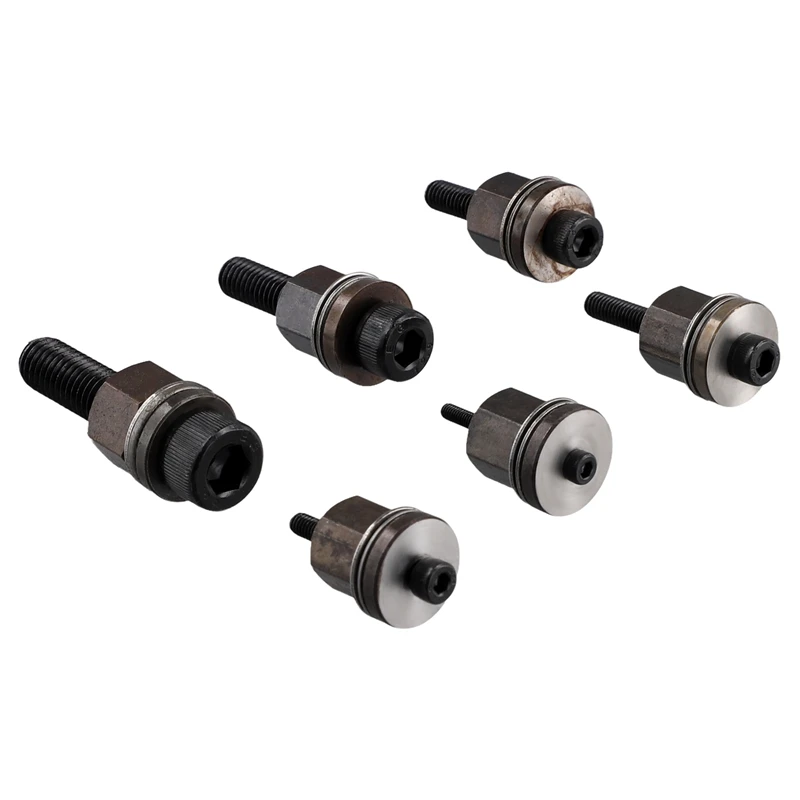 6pcs ručný nit nit s nástrojom SET SET SET MANUÁLNA NUHLETITER NUBORNE NAPOJENIE HOLL MRE M3/M4/M5/M6/M8/M10 MANDREL HLAVA PRE NITET NUT NUT