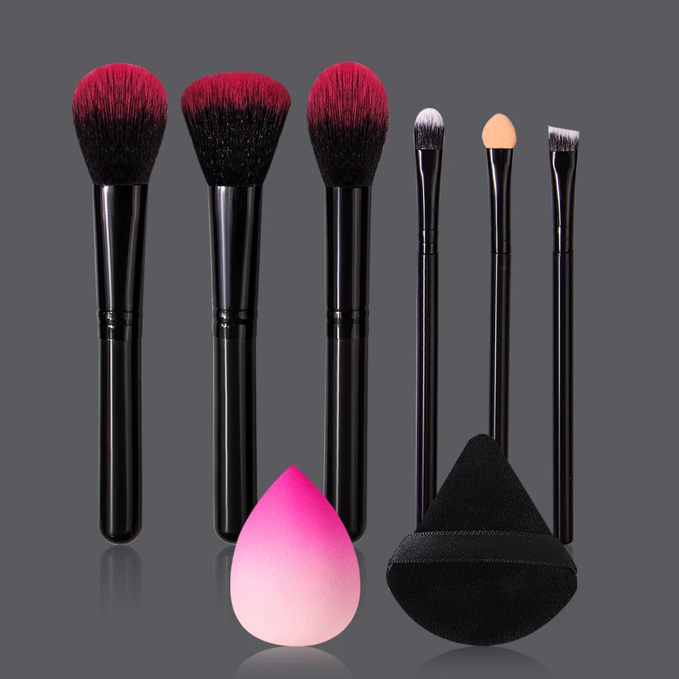 6pcs/set make -up kefy Nastavte prenosný základný korektor očné tieňové červenanie práškových pier kefy kefka Kozmetické nástroje súprava kozmetických nástrojov