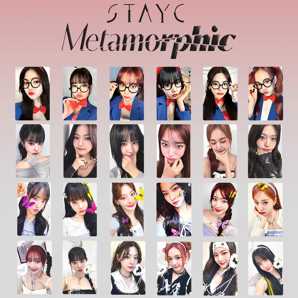 6pcs/set Stopc Idol Girl Group Nové album Metamorfic Hd Printd Photokards sumin sieun Isa Seeun Yoon j Lomo Cards Fans Fans Girds