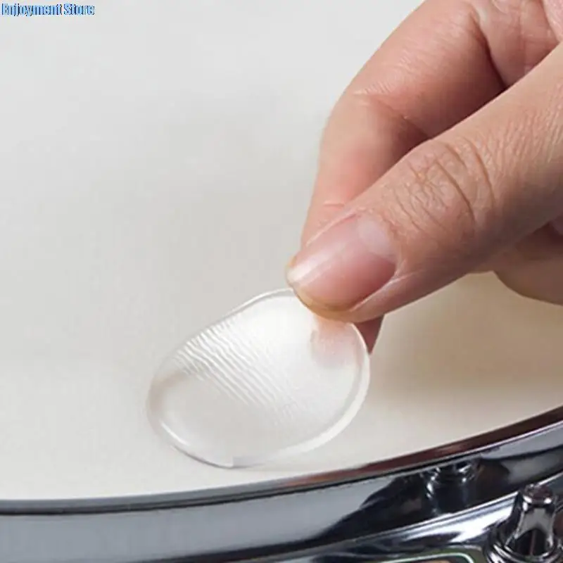6pcs/set Transparent Snare Drum Mute Pat Drum tlmiká gélové podložky Snare Tom Duff Tufler Mute Perkusion prístrojové príslušenstvo