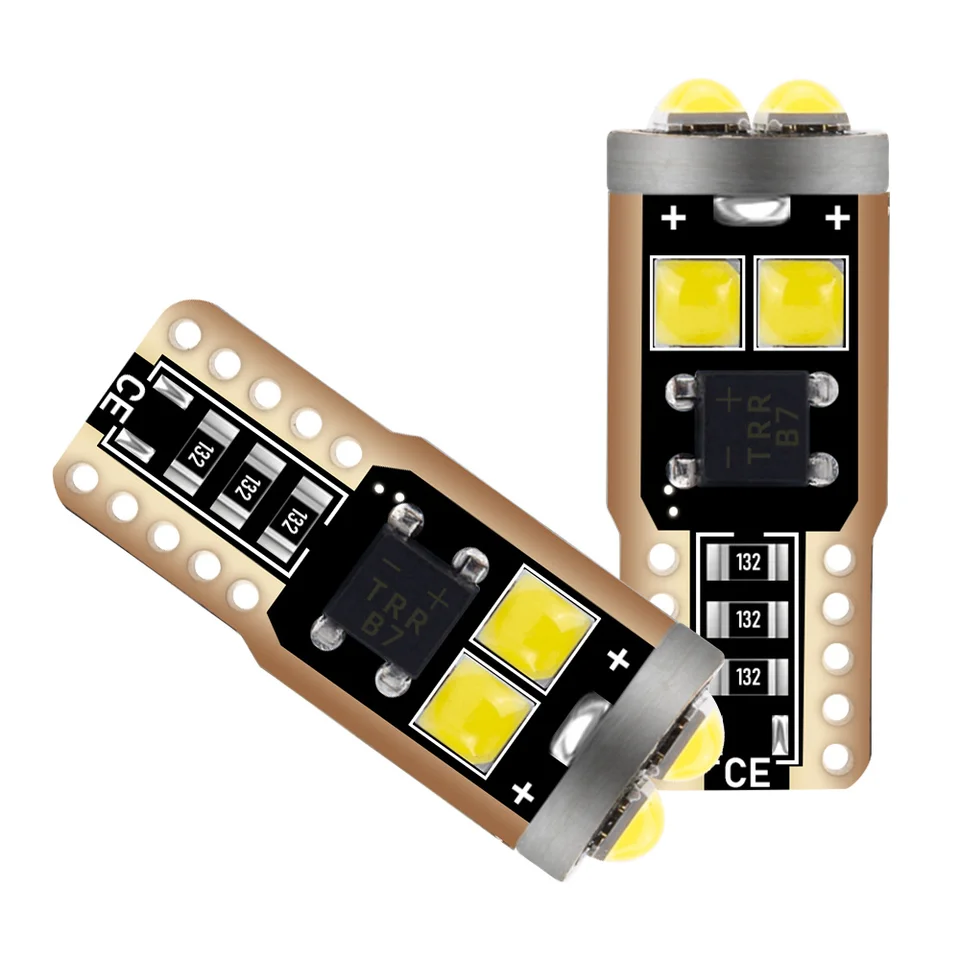 6pcs W5W 194 501 LED CANBUS Žiadna chyba vozidla Vnútorné svetlo T10 6SMD 3030 čipy Čisté biele osvetlenie žiarovky 12V