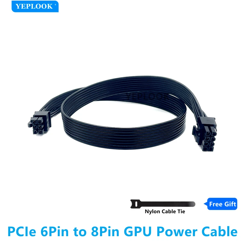 6pin do PCIe 8pin napájací kábel GPU pre chladič Master Silent Pro 1200W 900W 800W 700W M2 1500W 1000W 850W M1000 M850 M700 M600 PSU