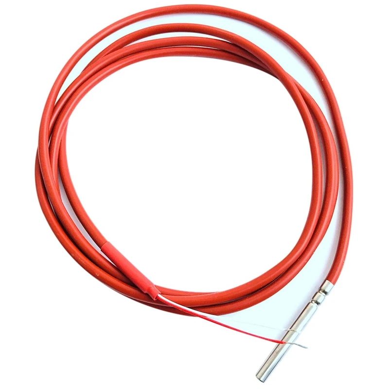 6x 2 drôt PT1000 Teplotný senzor termistor silikónového gélu potiahnutý 1,5 metrov sonda 45 mm x 5 mm -50-180 Centigrade RTDS