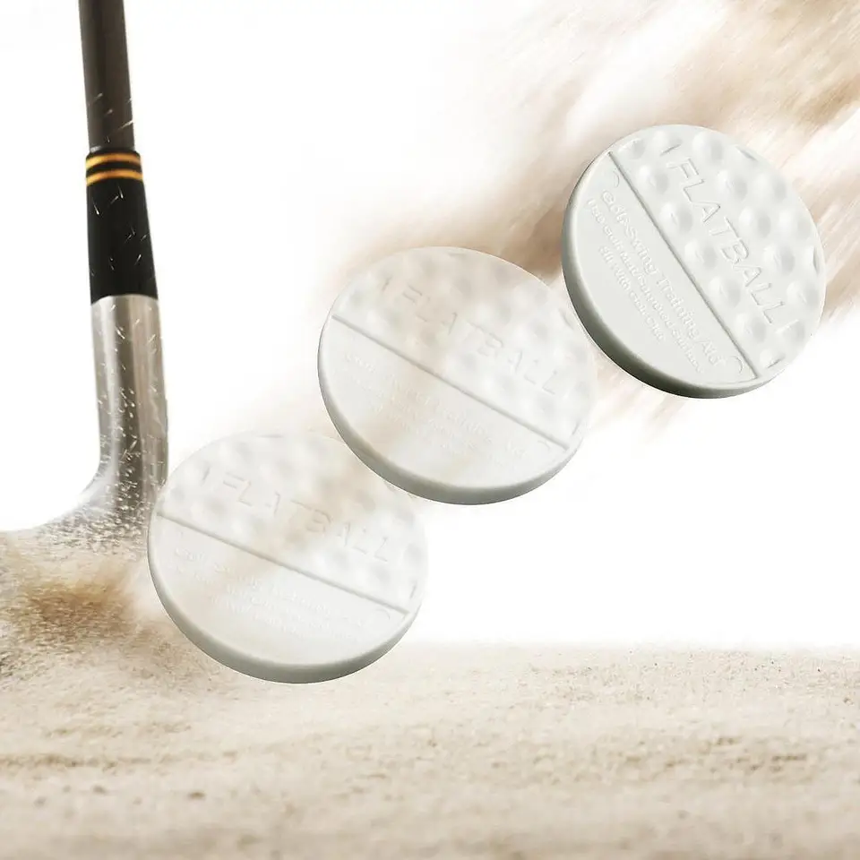 6x golfové ploché loptičky golfové výcvikové loptičky pre driving dorádza v kancelárii