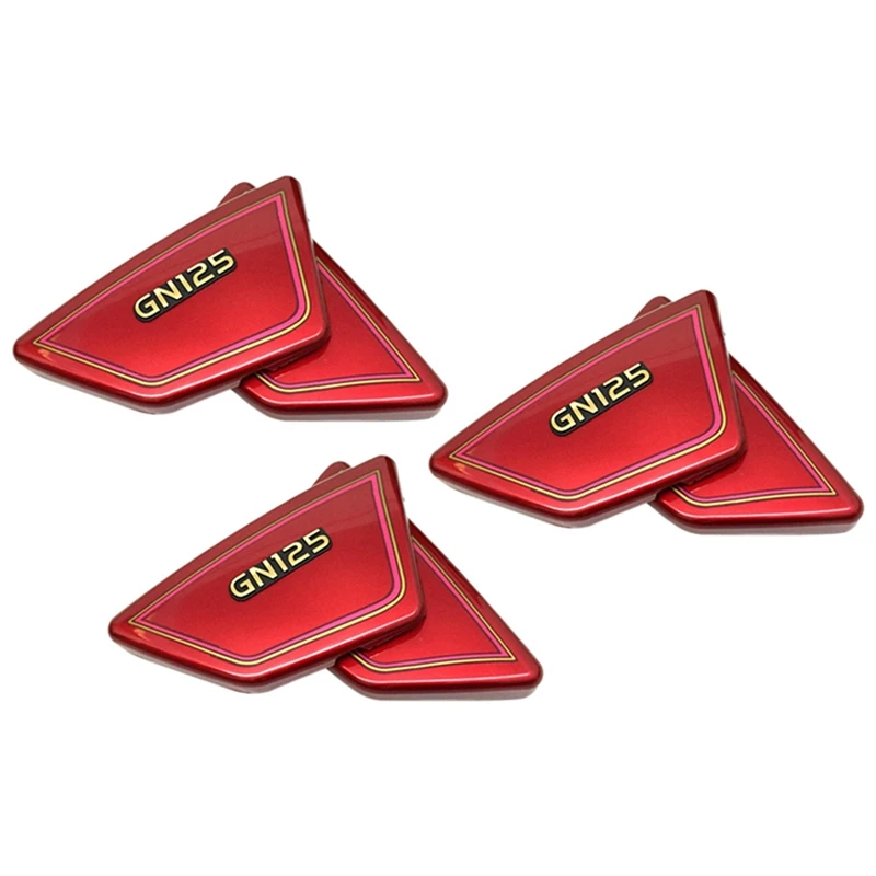 6x červený motocykel batériu bočné kryty rámu Panely pre panely pre Suzuki GN125 GN 125