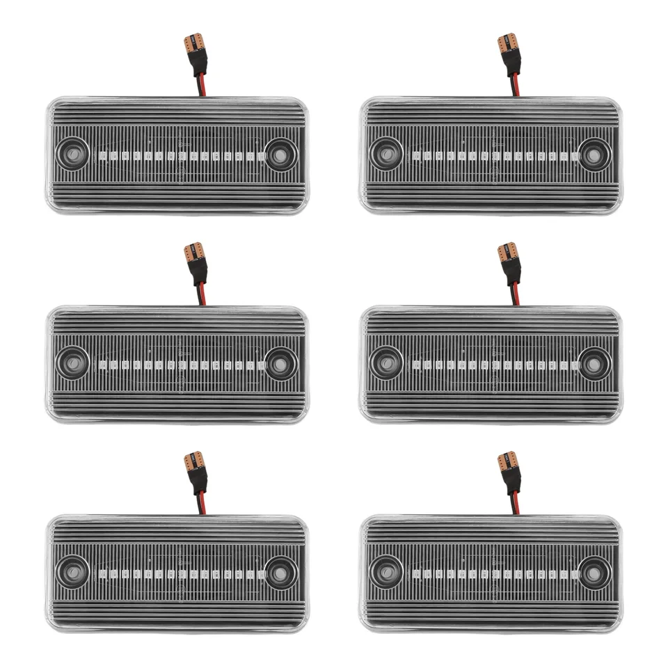 6x číre LED bočné markerové svetlo pre fiat ducato iii IVECO Daily IV DAF XF CF 5010306792